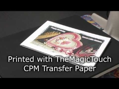 How to decorate a white Linen BookCover with TheMagicTouch® CPM Transfer Paper