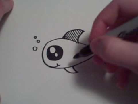 How to Draw a Cartoon Goldfish