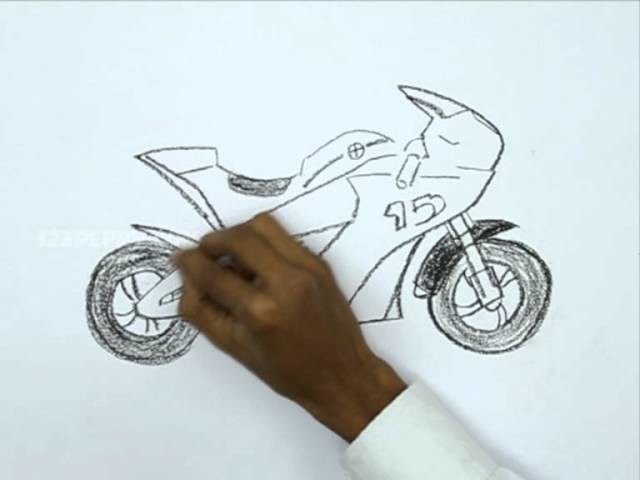 How to Draw a Race Bike