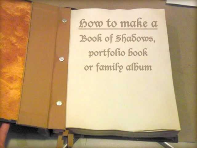 How to make a Book of Shadows, family album or art portfolio book - Lesson 7 (finished)