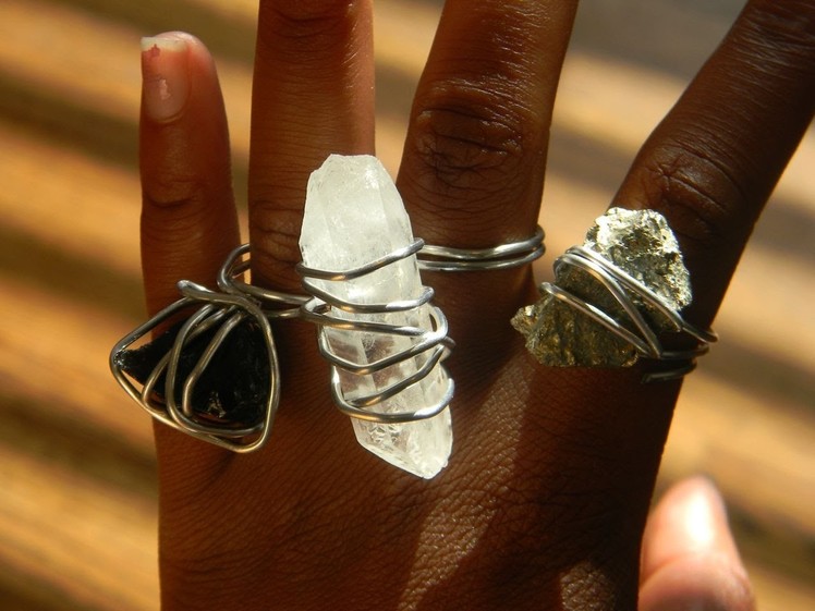 How to make a cool wire wrapped, rock ring!