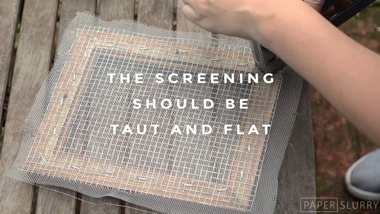 How to Make a Mould & Deckle for Hand Papermaking
