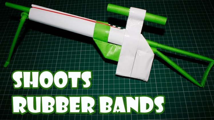 How to Make a Paper Sniper Rifle I Paper Gun Shoots Rubber Bands