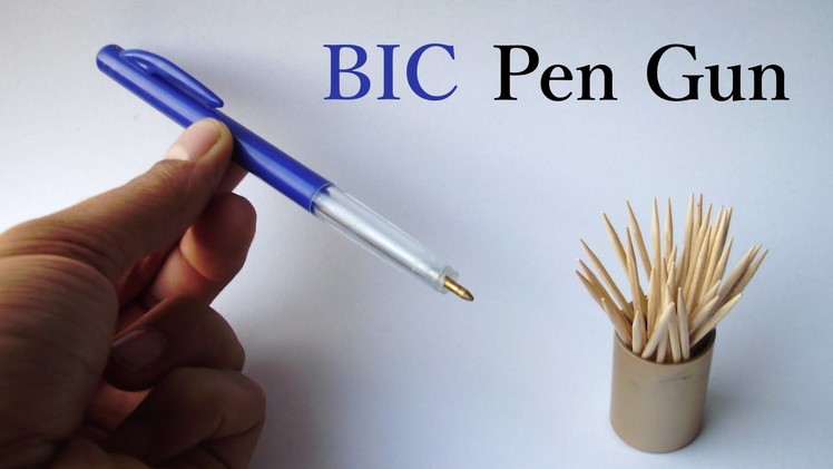 How to Make a Pen Gun That Shoots Toothpicks