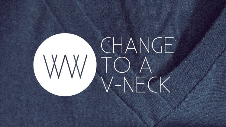 How to Make a V-Neck from a Regular Shirt