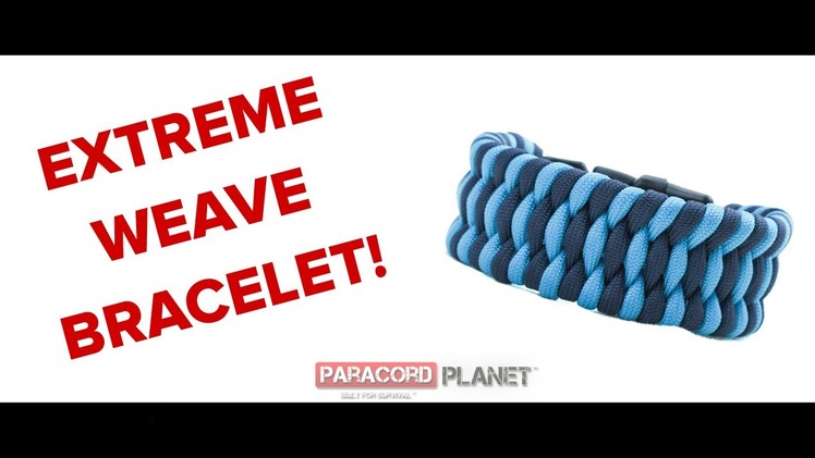 How to Make an Extreme Weave.Trilobite.Ladder Rack Paracord Bracelet