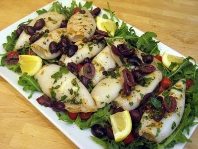 How to Make Grilled Calamari - Italian Style by Laura Vitale Episode 50 'Laura in the Kitchen'