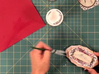 How to Make Holiday Vintage Decoupage Ornaments