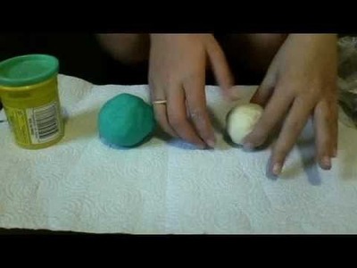 How To Make Playdough no cook using flour and water part 1