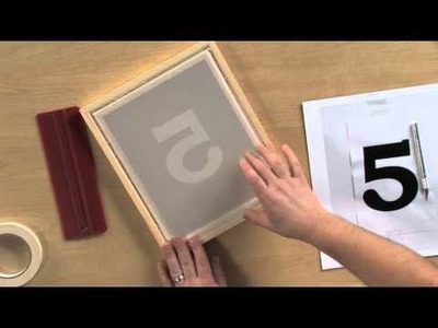 How to Screen Print Using the Stencil Technique