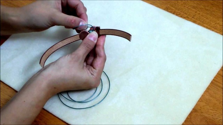 Leather Wrapping Techniques on Italian Flat Leather Cord Tutorial - Beginner