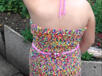 Loom Band Dress - Final Video - The Dress is Complete !