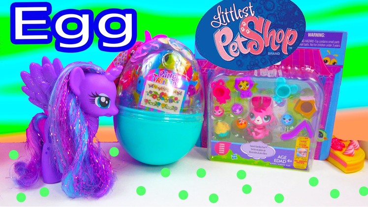 LPS Bunny Easter Egg Surprise Littlest Pet Shop MLP Princess Luna Toy Unboxing Review Video