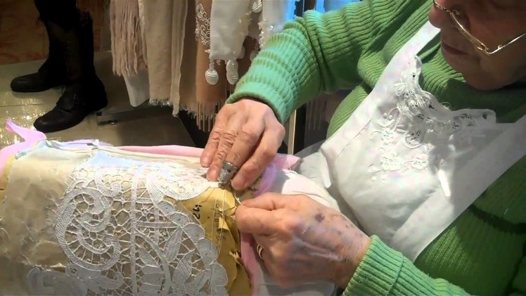 Making lace the old fashioned way