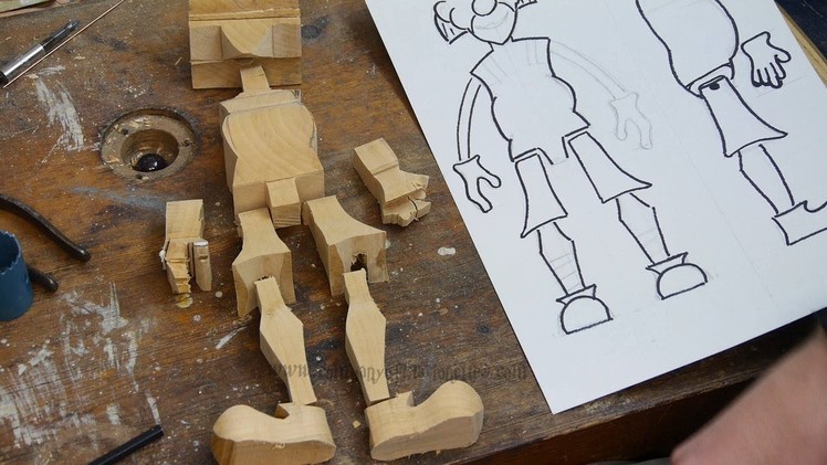 Making Wooden Marionettes - Project 1 - Parts 1 & 2  - How to make wood puppets