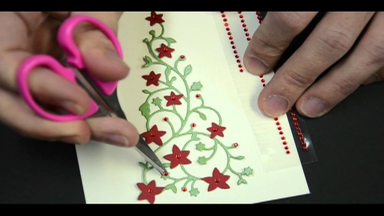 Memory Box Flowering Christmas Tree Card