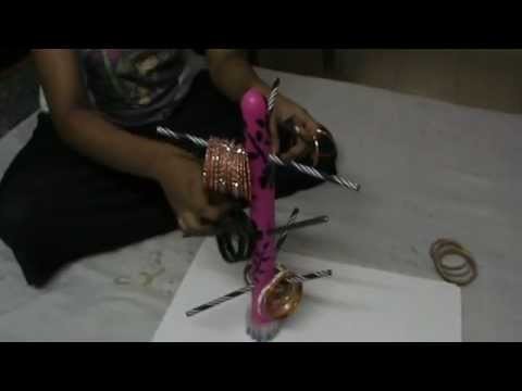 NIKSHIPTAM; How to make a  Bangle stand from waste