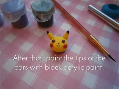 Pikachu Cupcake Tutorial - Polymer Clay