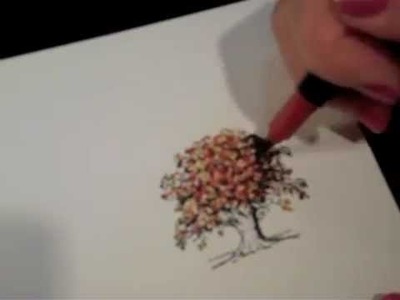 Pointillism Coloring  for Card Making
