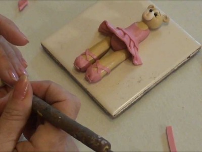 Polymer Clay Tutorial - How to Make a Ballerina Bear Ornament