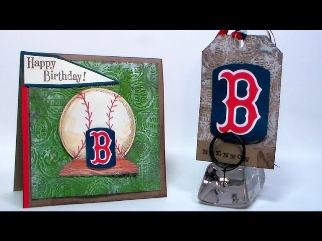 Red Sox Inspired Baseball Card & Tag (great for birthday and Father's day!)