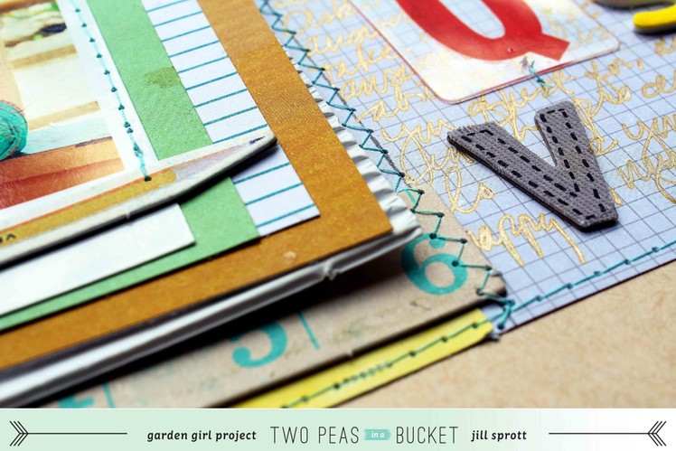 Scrap Your Stash: An Embedded Alphabet with Jill Sprott (Two Peas in a Bucket)