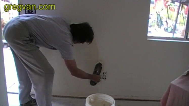 Skim Coating Wall with Plaster over Existing Wall Texture