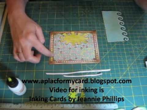 Thoughts of Summer ~  Handmade Cards by Jeannie Phillips, How to Tutorial