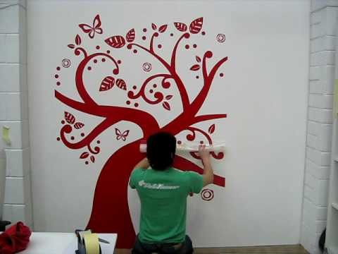 Tree Wall Sticker Supersized - How to fit