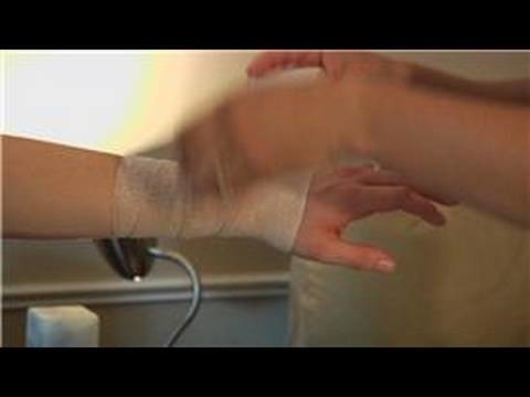 Wrapping & Taping Injuries : How to Wrap a Wrist With Athletic Tape