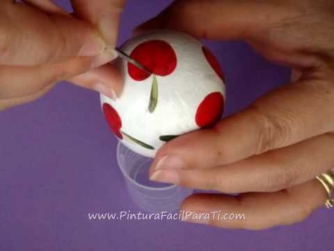2 Como Pintar Huevos de Pascua *How to Paint Eggs* Como Decorar Huevos Pintura Facil Para Ti