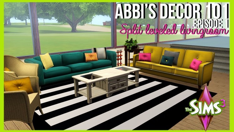 Abbi's Décor 101| Split Level Living Room | The Sims 3