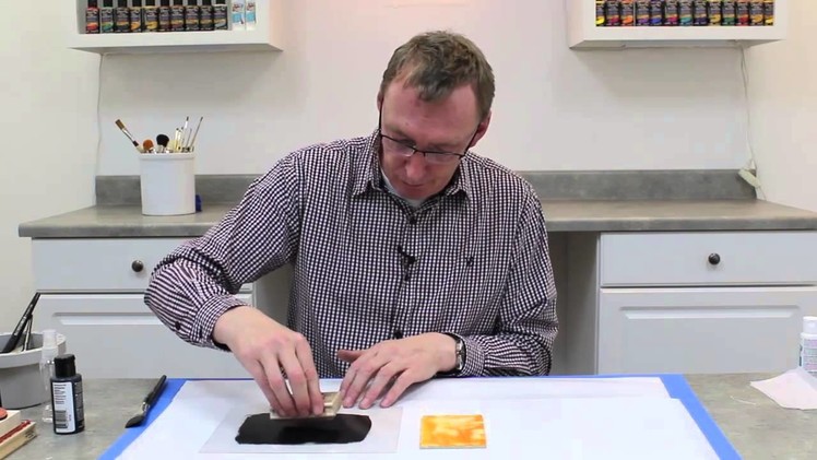 Andy Skinner : Stamping with Acrylics