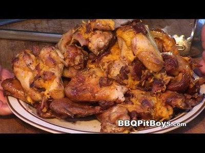 Bacon Cheddar Cheese Chicken Wings Recipe by the BBQ Pit Boys