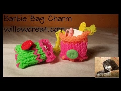 Barbie Bag Charm on the Rainbow Loom