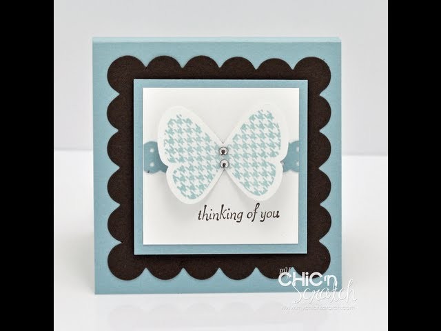 Butterfly Prints Post it Note Holder
