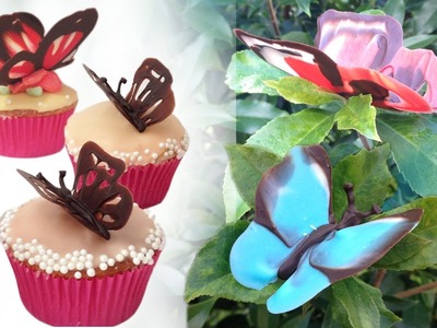 Chocolate Butterfly Decorations Tutorial HOW TO COOK THAT Ann Reardon
