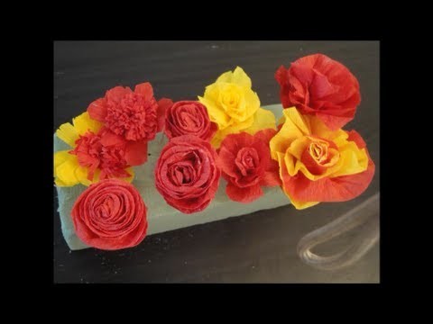 Crepe Paper (Streamer Paper) Flowers