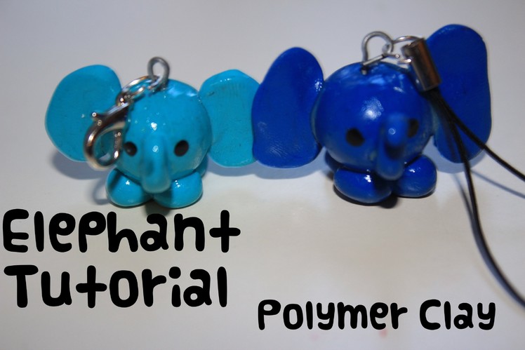 Cute Elephant Polymer Clay Tutorial!