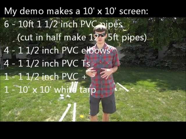 DIY: Inexpensive Indoor.Outdoor Projection Screen (How To)