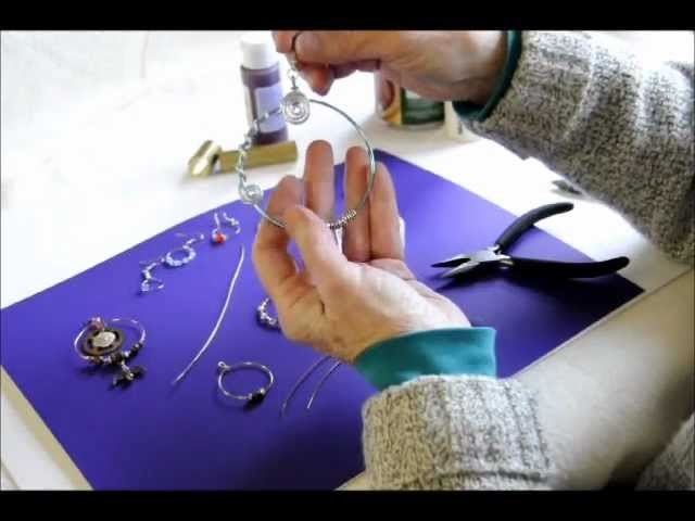 EASY HOW TO MAKE BASIC WIRE WRAPPED HOOPS FOR JEWELRY