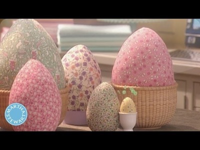 Fabric Easter Eggs  - Martha Stewart