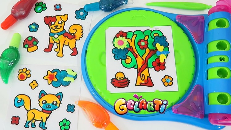Gelarti Design Studio Playset Part 3 | Paint and Decorate Your Own Peel Off Stickers!