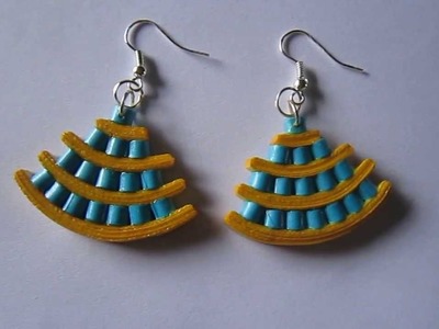 Handmade Jewelry - Paper Quilling Egyptian Earrings (Not Tutorial)