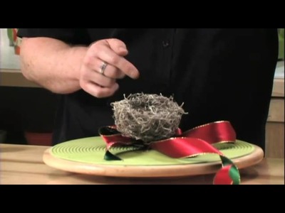 How to Arrange Flowers:  Create a NEST For your Christmas Tree!