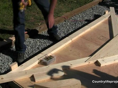 How to Build a Shed - Video 4 of 15 - Building The Shed Trusses