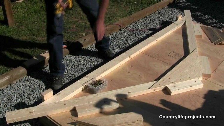 How to Build a Shed - Video 4 of 15 - Building The Shed Trusses