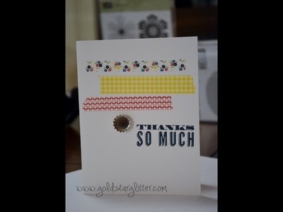 How to Card Making - Easy Beautiful Card using Washi Tape