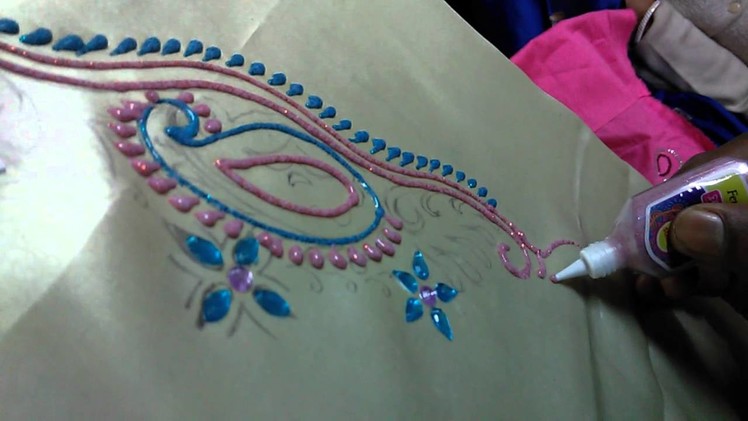 How to do with METAL color Zardosi embroideries