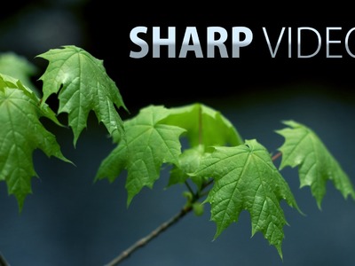 How to get sharp & detailed videos! DSLR video tutorial